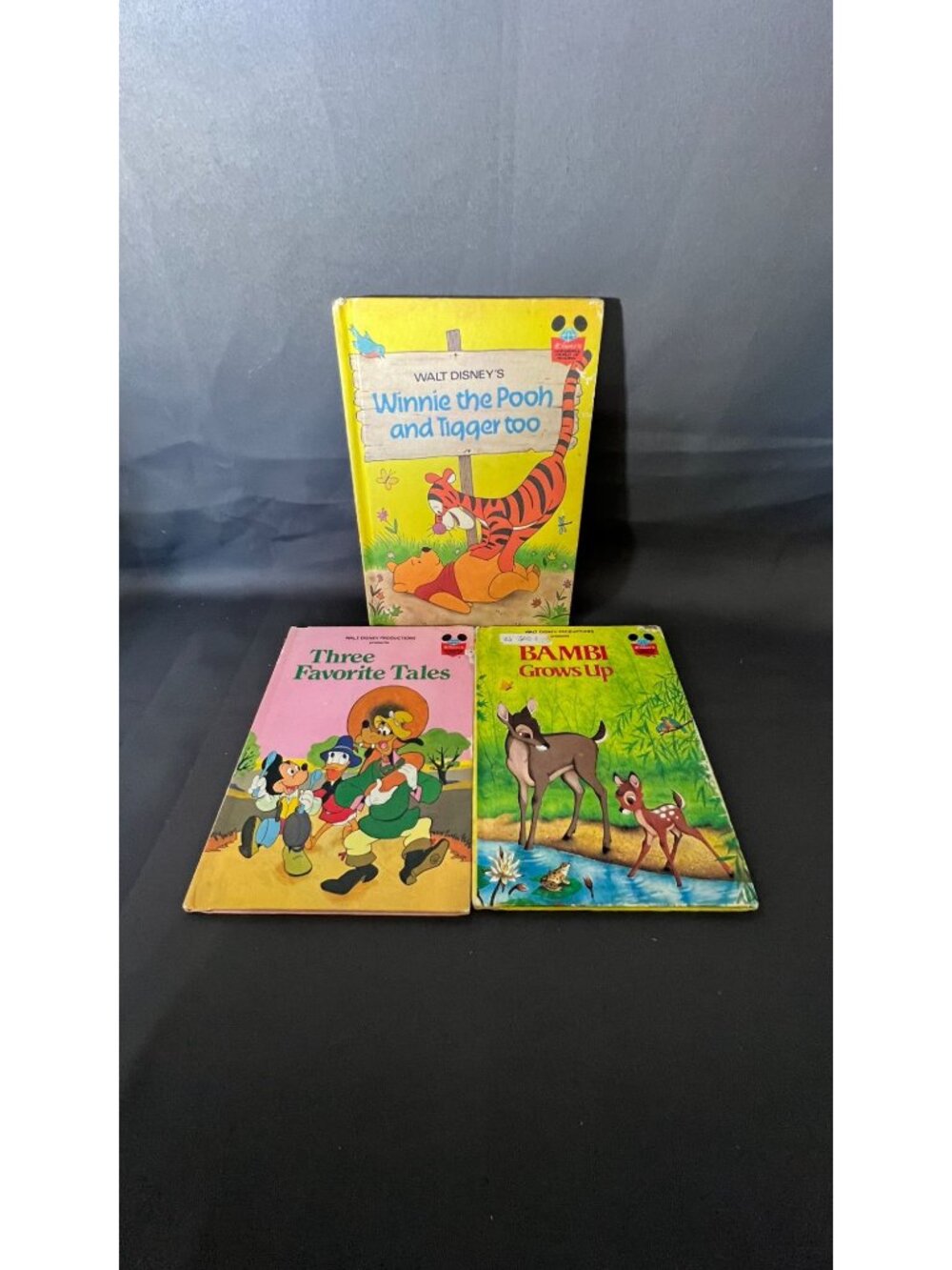 Wonderful World of Disney Book Set: Winnie The Pooh, Bambi, Three Favorite Tales